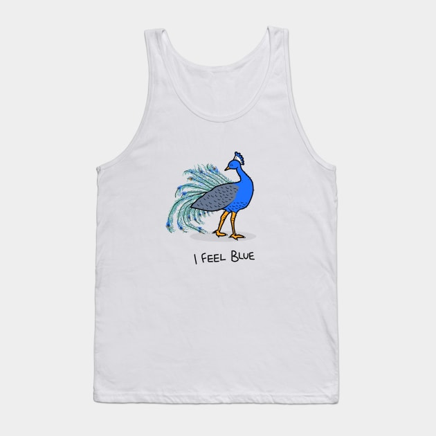 Grumpy Peacock Tank Top by grumpyanimals